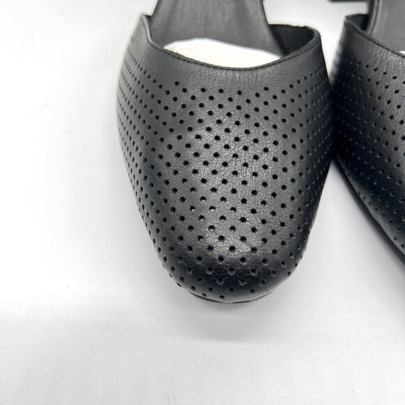 Spring Step Womens 41 EU 9.5 - 10 US Black Leather Block Heels Pumps Shoes - Picture 4 of 15